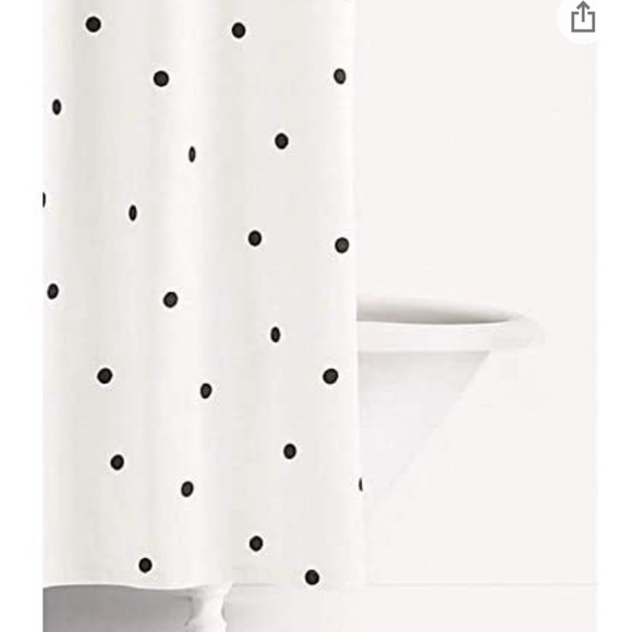 KATE SPADE DECO DOT SHOWER CURTAIN - Picture 3 of 8